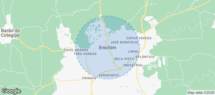 Erechim Airbnb map